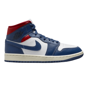 Nike Air Jordan 1 Mid French Blue Gym Red (W)