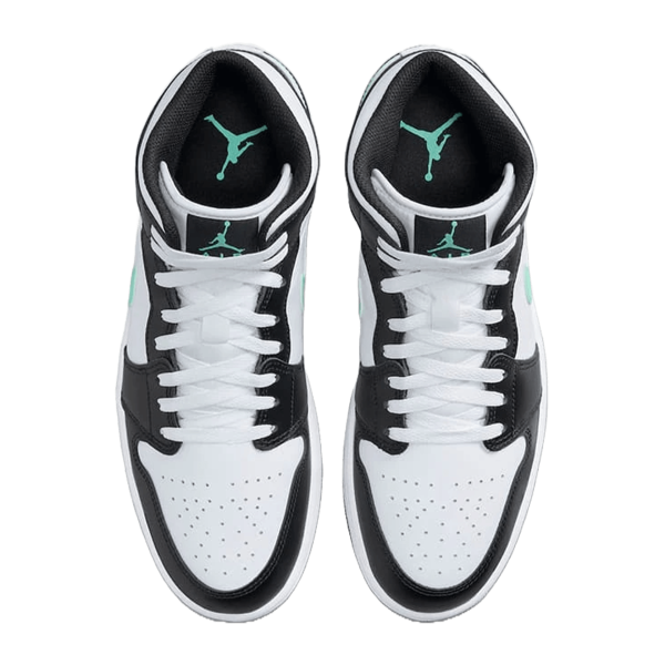 Nike Air Jordan 1 Mid Green Glow Oben