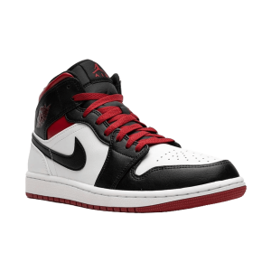 Nike Air Jordan 1 Mid Gym Red Black Toe Side