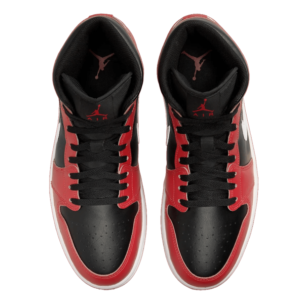 Nike Air Jordan 1 Mid Gym Red Black White (2024) Oben