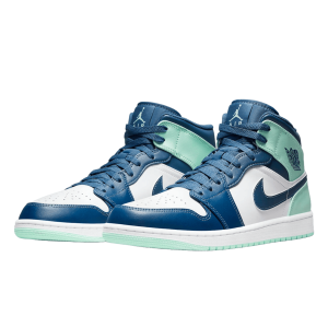 Nike Air Jordan 1 Mid Mystic Navy Mint Foam Side