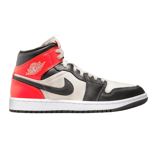 Nike Air Jordan 1 Mid Newsprint Light Orewood Brown (W)