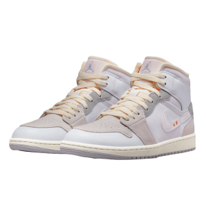 Nike Air Jordan 1 Mid SE Craft Inside Out White Grey Side