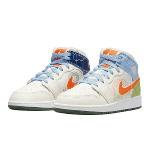Nike Air Jordan 1 Mid SE Stitch (GS) Side