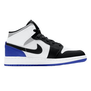 Nike Air Jordan 1 Mid SE White Black Royal (GS)
