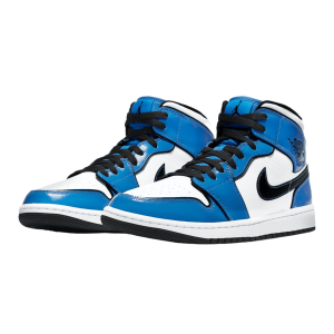 Nike Air Jordan 1 Mid Signal Blue Side