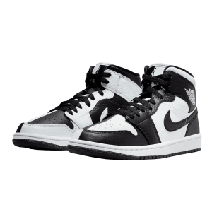 Nike Air Jordan 1 Mid Split Black White (W) Side
