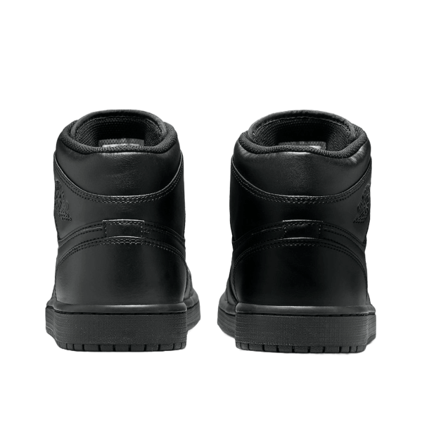 Nike Air Jordan 1 Mid Triple Black Back