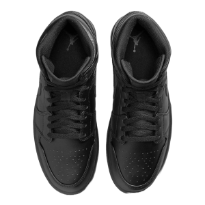 Nike Air Jordan 1 Mid Triple Black Oben