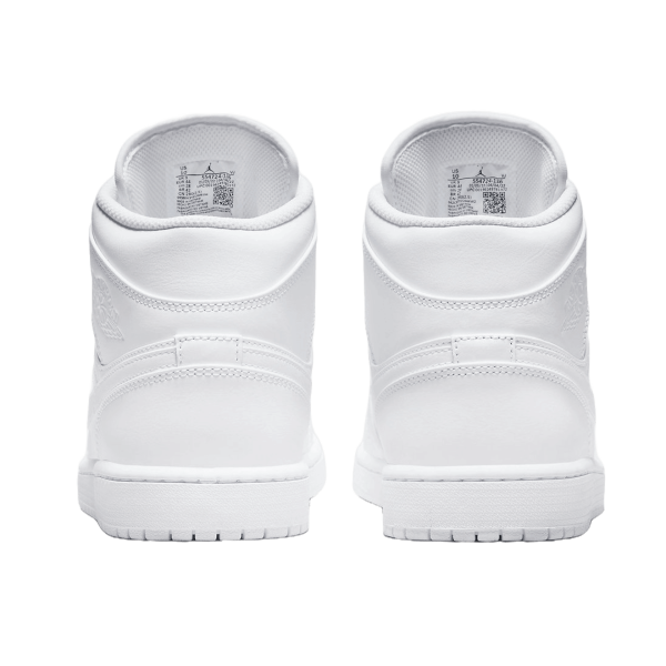 Nike Air Jordan 1 Mid Triple White Back