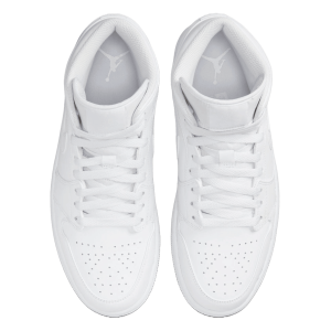 Nike Air Jordan 1 Mid Triple White Oben