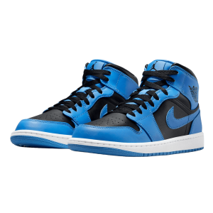 Nike Air Jordan 1 Mid University Blue Black Side