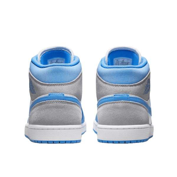 Nike Air Jordan 1 Mid University Blue Grey Back