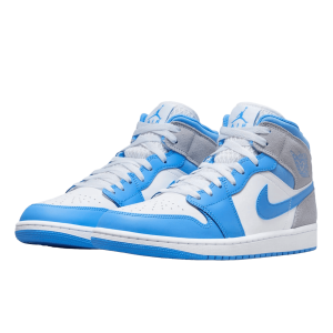 Nike Air Jordan 1 Mid University Blue Grey Side