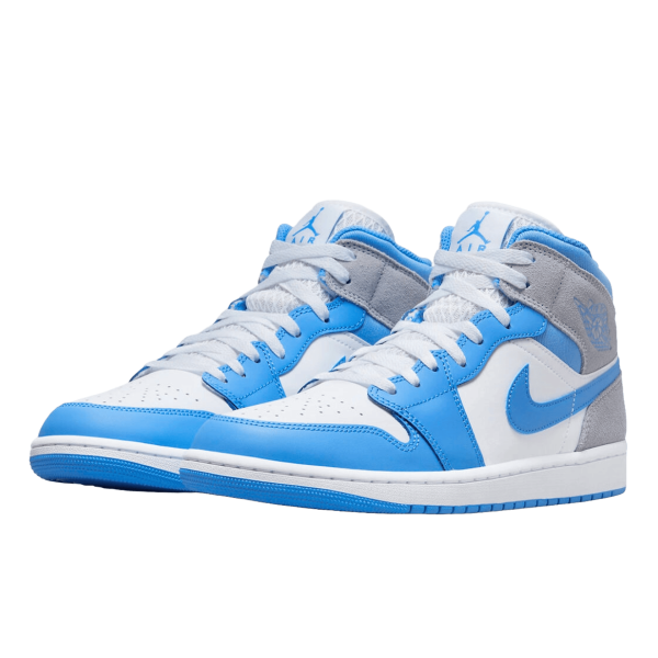 Nike Air Jordan 1 Mid University Blue Grey Side