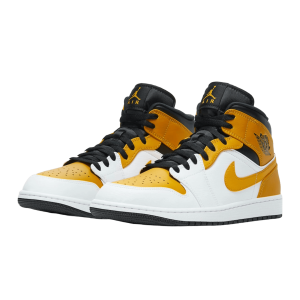 Nike Air Jordan 1 Mid University Gold Side