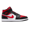 Nike Air Jordan 1 Mid White Black Red (2022)