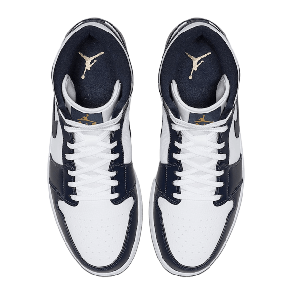 Nike Air Jordan 1 Mid White Shadow Oben