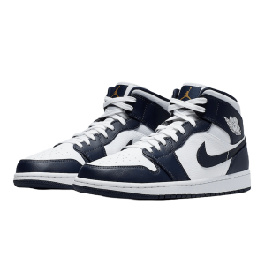 Nike Air Jordan 1 Mid White Shadow Side