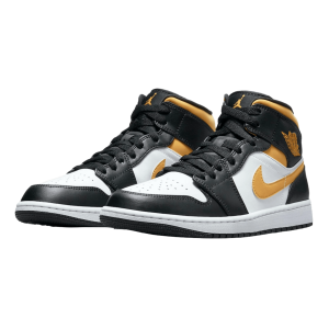 Nike Air Jordan 1 Mid White Pollen Black Side
