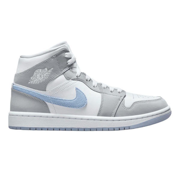 Nike Air Jordan 1 Mid Wolf Grey Aluminum (W)