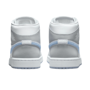 Nike Air Jordan 1 Mid Wolf Grey Aluminum (W) Back