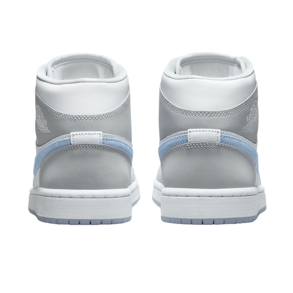 Nike Air Jordan 1 Mid Wolf Grey Aluminum (W) Back