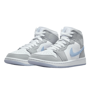 Nike Air Jordan 1 Mid Wolf Grey Aluminum (W) Side
