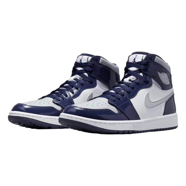Nike Air Jordan 1 Retro High Golf Patent Midnight Navy Side