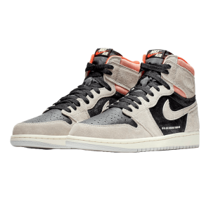 Nike Air Jordan 1 Retro High Neutral Grey Hyper Crimson Side
