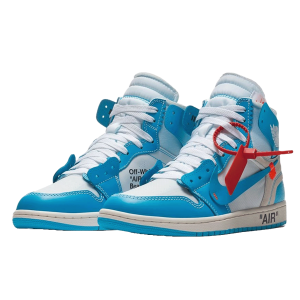Nike Air Jordan 1 Retro High Off-White University Blue Side