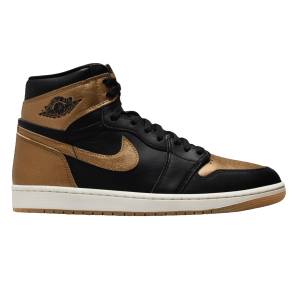 Nike Air Jordan 1 Retro High OG Black Metallic Gold (GS)