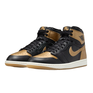 Nike Air Jordan 1 Retro High OG Black Metallic Gold (GS) Side