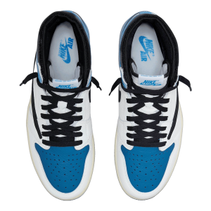 Nike Air Jordan 1 Retro High OG SP Fragment x Travis Scott Oben