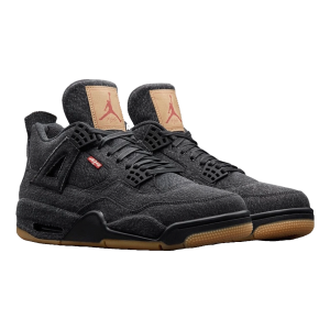 Nike Air Jordan 4 Retro Levi's Black (GS) (Levi's Tag) Side