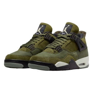 Nike Air Jordan 4 Retro SE Craft Medium Olive (GS) Side