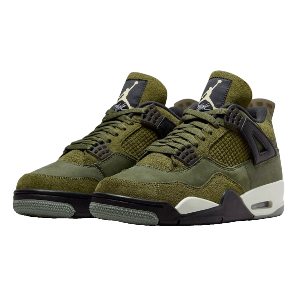 Nike Air Jordan 4 Retro SE Craft Medium Olive (GS) Side