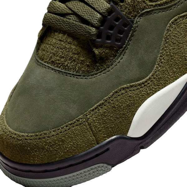 Nike Air Jordan 4 Retro SE Craft Medium Olive (GS) Toe