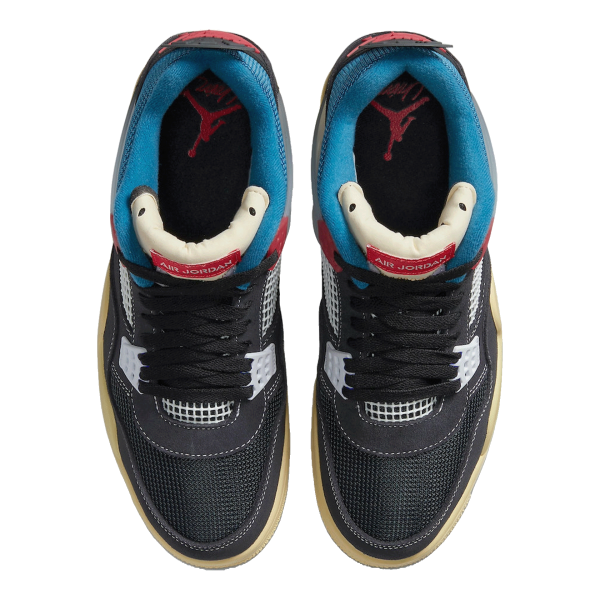 Nike Air Jordan 4 Retro Union Off Noir Oben
