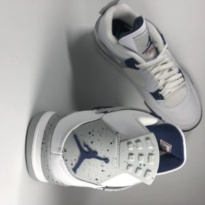 Nike Air Jordan 4 Retro White Midnight Navy