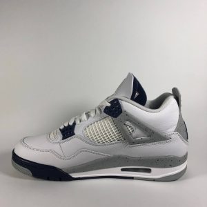 Nike Air Jordan 4 Retro White Midnight Navy Rechts