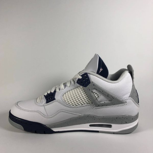 Nike Air Jordan 4 Retro White Midnight Navy Rechts