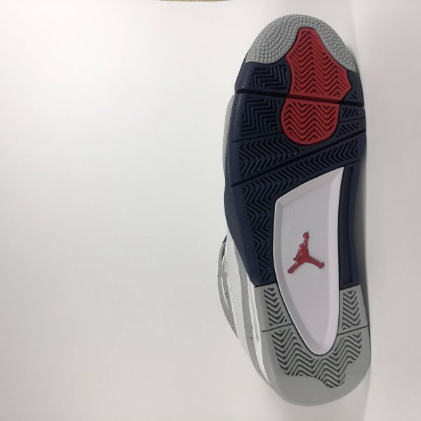 Nike Air Jordan 4 Retro White Midnight Navy Sohle